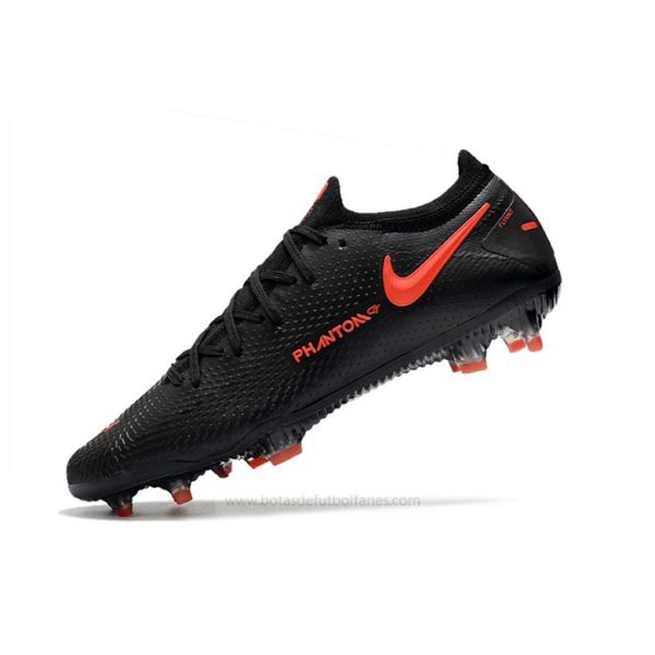 Nike Phantom GT Elite FG Negro X Chile Rojo Negro Rojo Gris